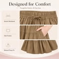 thumbnail image 2 of Women's Lightweight Stretch Comfy Flowy Shorts, Flowy Shorts for Women with Pockets, 2 of 7