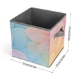 10.6in Folding Storage Box Solid Material Handle On Both Sides For Easy ...