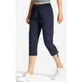thumbnail image 3 of Rosvigor Womens Cargo Capris Lightweight Hiking Pants Outdoor Athletic Quick Dry Travel Pants with Pockets, 3 of 8