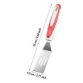 thumbnail image 3 of asddcavvf 2 Pieces Mini Serving Spatula Stainless Steel Cut And Serve Turner Cookie Spatula Mini Slotted Turner For Flipping Egg Cooking Baking Kitchen Utensil Fall Mats for Dining Table, 3 of 9