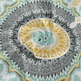 thumbnail image 2 of Coolnut Bohemia Round Tablecloth, Wrinkle Free Soft Table Cloth with Lace, 60 Inch Table Cover for Kitchen Dining Tables, Hotels, Banquets, Camping Parties House Decor, 2 of 7