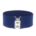 thumbnail image 1 of High Quality!Wide Elastic Belt Metal Buckle Waistband BLUE, 1 of 1