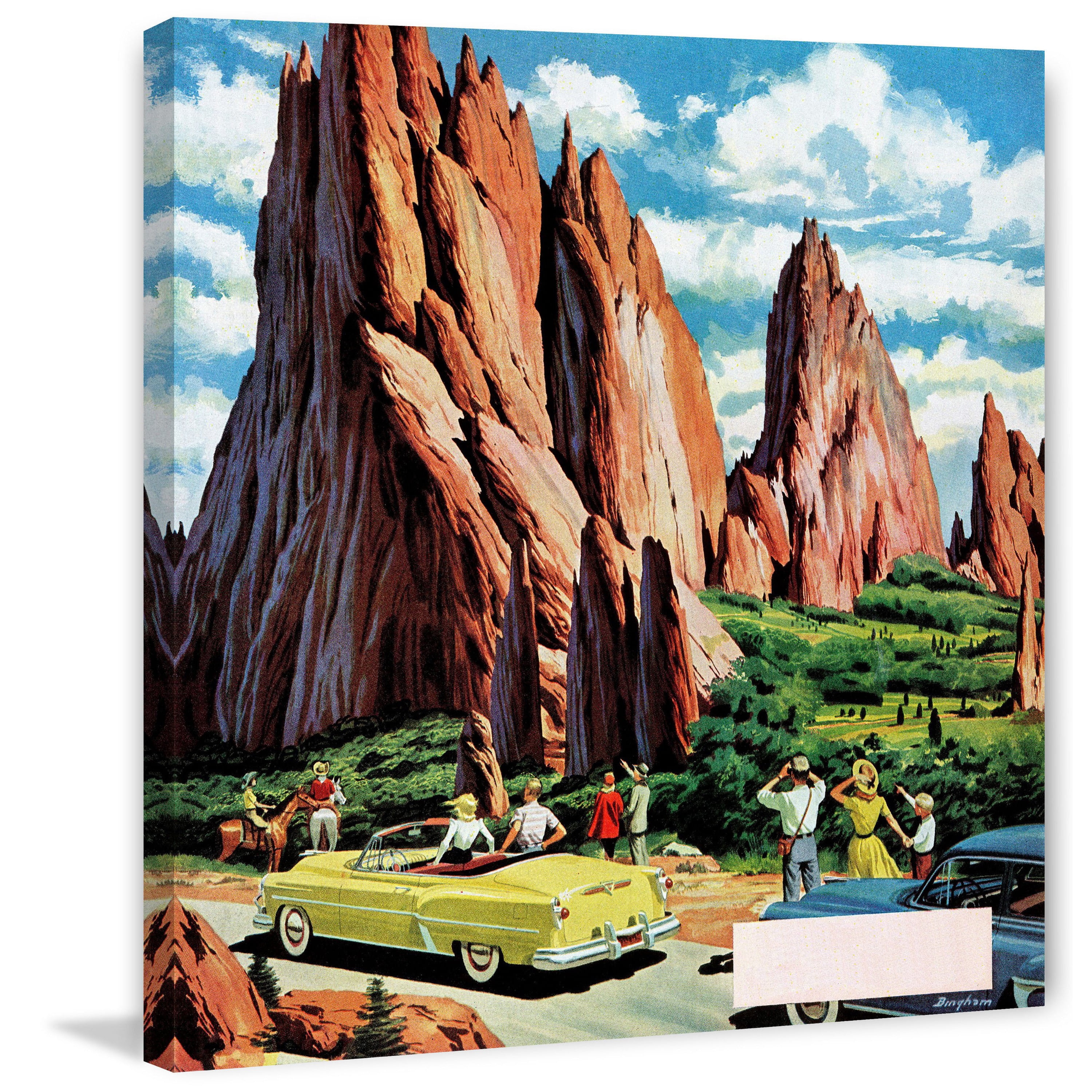 Marmont Hill "Garden of the Gods" Painting Print on Wrapped Canvas