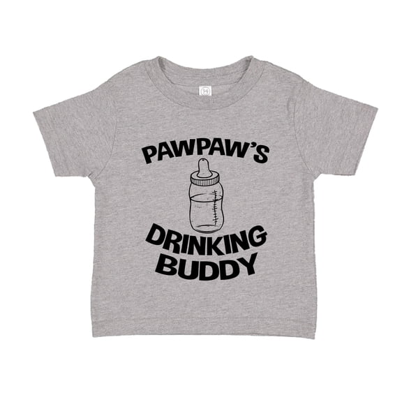 Pawpaw's Drinking Buddy Toddler T-Shirt 2T Athletic Heather