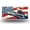 Eagle on Fighter Jet with Flag, variant on License Plate,Aged American Flag Decorative Front,Personalized Stainless Steel License Plate Cover For Men Women,12.2" X 6.2"