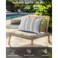thumbnail image 4 of Pack of 2 Outdoor Lumbar Pillow Covers 11x16 Inch, Black White Striped Waterproof Throw Pillow Covers Set, Modern Farmhouse Geometric Indoor&Outdoor Decorative Cushion Cases for Patio Porch Car, 4 of 7