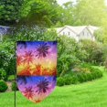 thumbnail image 2 of Wukai Palm Trees at Sunset Print Garden Flag 12.5x18 Inch Double Sided Sun-resistant Rain-resistant, Wrinkle-resistant Colorfast(Only Flag), 2 of 7
