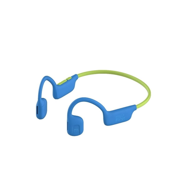 myFirst Kids Airwaves Wireless Open-Ear Headphones - Safe Listening, Long Battery Life, New - Blue