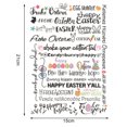 thumbnail image 2 of Paokuoon Easter Sticker Easter Water Stickers 6 9 Sheets DIY Craft Candle Tattoos Bunny Egg Shape Decals, 2 of 7