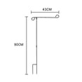 thumbnail image 2 of 1 Ensemble de Support de Drapeau de Jardin Durable Porte-Drapeau de Drapeau de Jardin Premium, 2 of 8