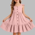 thumbnail image 2 of NAISIBABY Girls Pleated Dresses 6T, Summer Casual Sleeveless Cute Swing Kids Party Princess Sundress (1-8T), 2 of 6
