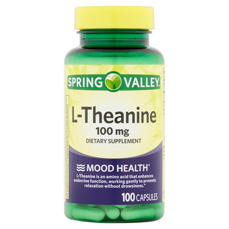 Spring Valley L-théanine complément alimentaire, 100 mg, 100 count