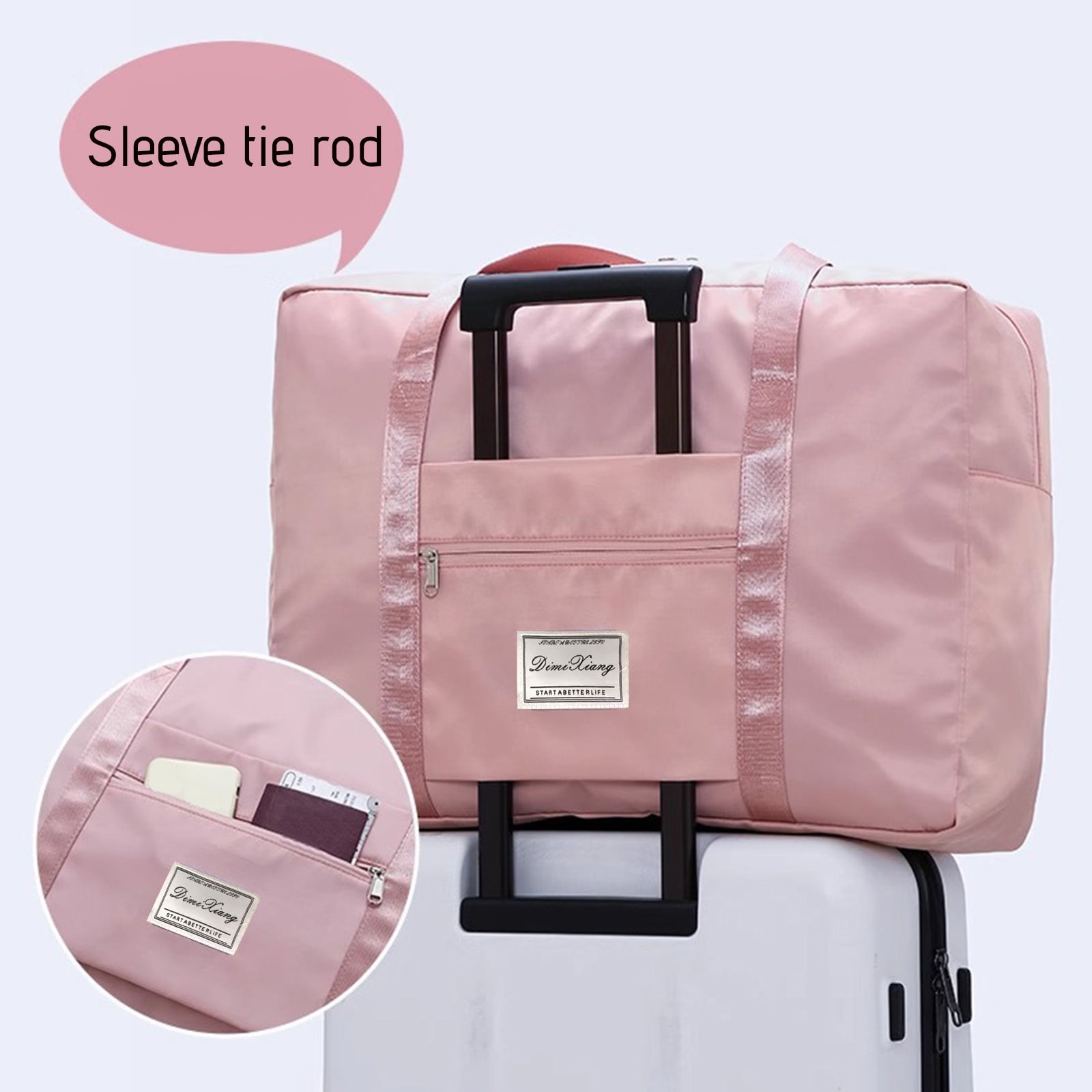 Cadorn Durable Nylon Large Travel Bag Spacious Lightweight with Inner Compartment for Work Beach Camping Hiking and Weekend Getaways