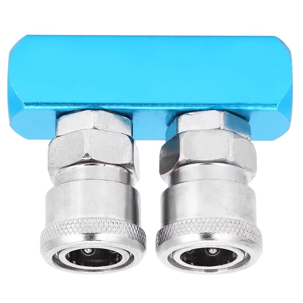 Conector rápido para compresor de aire divisor de manguera de aire de 2 vías accesorios para compresor de aire Conexiones Conector rápido Acoplador Conexiones neumáticas ANGGREK Otros