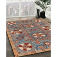 thumbnail image 3 of Ahgly Company Machine Washable Indoor Square Abstract Gunmetal Gray Area Rugs, 7' Square, 3 of 7