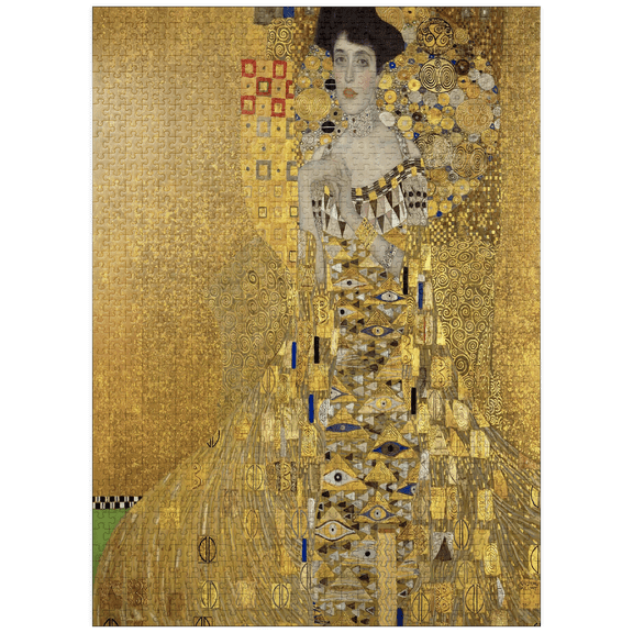 MyPuzzle - Gustav Klimts Portrait Of Adele Bloch-Bauer I 1907 - Premium 1000 Piece Jigsaw Puzzle for Adults