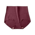 thumbnail image 2 of HVOBTTY Women's Breathable Cool Brief Underwear Fabric Breathable Soft Stretch Daily Wear Brief Panties Wine, M, 2 of 3