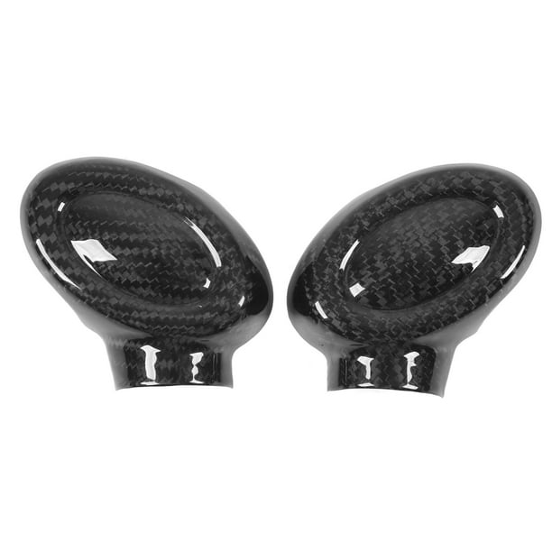 BOROCO Perilla De Palanca De Cambios, 2 Piezas De Fibra De Carbono, Perilla De Palanca De Cambios, Reemplazo De La Cubierta De La Perilla De La Palanca De Cambios Para F54 F55 F56 F57 F60