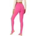 thumbnail image 3 of LEGGINGS DE ALGODÓN PARA MUJER INSPIRE CHIC CON CINTURA ELÁSTICA PANTALONES DE YOGA SUAVES DE NAVIDAD PANTALONES CON ESTRIBO TIGHTS XS Rosa Fucsia, 3 of 6