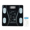 thumbnail image 4 of Báscula de pesaje digital inteligente para grasa corporal, 180 kg, Bluetooth, negra, 4 of 8