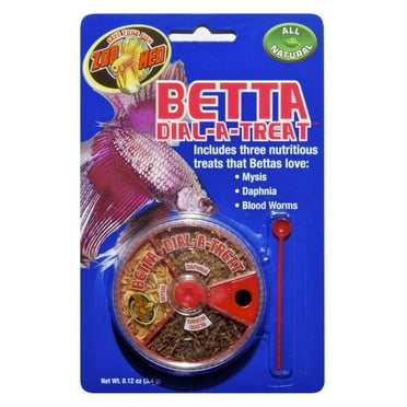 Zoo Med Labs Food Betta Dial-a-Treat Includes Mysis Daphnia Blood Worms Fish