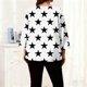 thumbnail image 5 of TaTaai Plus Size Gradient Print T-Shirt, Women's Long Sleeve Round Neck Top, Casual Loose Fit Blouse, Soft Home Wear, All Seasons Daily Attire Gift, 5 of 6