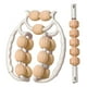 thumbnail image 2 of Masajeador de piernas con rodillo, herramienta de masaje portátil de 15 puntos para fitness blanco naranja, 2 of 9