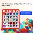thumbnail image 3 of GSE Complete Calling Bingo Game Set with 100 Bingo Cards, 1,000 Colorful Bingo Chips & Bingo Calling Cards for Parties, Large Groups, Bingo Game Nights, 3 of 7