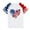White, variant on Kids America Flag 4th of July Shirt Toddler Kids Boys Girls Patriotic USA Shirt, Red White and Blue Tee Top