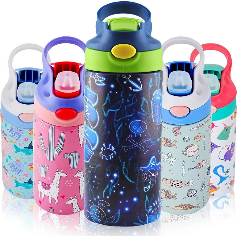 24OZ Kids Water Bottle for School Boys Girl Cup With Straw BPA