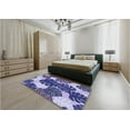 thumbnail image 5 of Ahgly Company Machine Washable Indoor Square Transitional Mauve Purple Area Rugs, 6' Square, 5 of 7