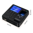 thumbnail image 3 of TFixolAccess Control Time Attendance Machine Fingerprint/Password/ID Card Recognition Time Clock with 2.4 Inch Display Screen Employee Checking-in Recorder Multi-language Support U Disk Export Report, 3 of 7