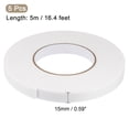thumbnail image 2 of Uxcell 2.5mmx15mmx5m Double-Sided PE Foam Tape Sponge Adhesive 3 Rolls, 2 of 5