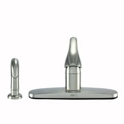 WMF Metal Single Handle Kitchen Faucet with Side Spray, Silver