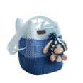 thumbnail image 2 of Handmade Crochet Flower Tote Boho Striped Handbag Beach Bag Crossbody Shoulder Bag Crocheted Floral Purse for Women Vacation Street, 2 of 8