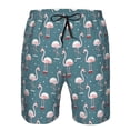 thumbnail image 4 of Naloa Elegant Flamingo Men's Beach Shorts, Surfing shorts, Swim trunks, Quick Dry Swim Trunks for Surfing Beach Fun - 3X-Large, 4 of 9