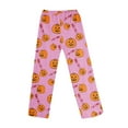 thumbnail image 4 of MLQIDK Fall Pajamas Women Elastic Waist Pumpkin Bat Ghost Print Fall Pjs Halloween Drawstring Loose fit Pajama Pants Plus Size Sleepwear, 4 of 6