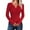 Red, variant on Ediodpoh Womens Autumn Winter Warm Solid Color V Neck Knit Pullover Sweater Top Sweaters for Women Brown L