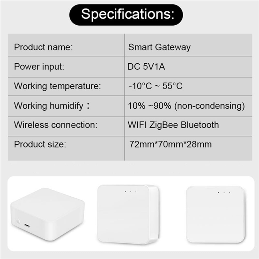 Tuya Zigbee WiFi Bluetooth Smart Gateway Compatible Hub Bridge Smart Life APP Control for Alexa Home