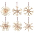 thumbnail image 2 of Estrella De Paja El Árbol De Navidad, Juego De 24 Estrellas De Paja Festivas - Colgante De Paja Natural Para Decoraciones Para Árboles De Navidad, Decoraciones Navideñas - Con Una Hermosa, 2 of 5
