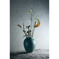 BIDK Home Terracotta Standing Jar Vase - 11" - Turquoise Blue