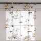 thumbnail image 2 of Cortina romana con lazos y bordado floral de 1 panel para ventana de balcón 2 Amarillo 100x160cm, 2 of 9