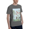thumbnail image 2 of Bingfone Chinoiserie Floral Palm Tree Men'S Loose Fit Short-Sleeve Pocket T-Shirt, 2 of 7