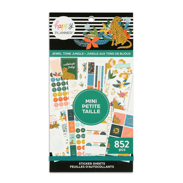 The Happy Planner Jewel Tone Jungle Sticker Sheets 852 pcs