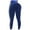 Blue, variant on Augper Women High Waisted Workout Yoga Pants Butt Lifting Scrunch Booty Leggings Tummy Control Anti Cellulite Textured Tights