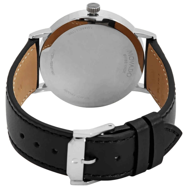 Movado Black Dial Watch with Silver Case unisex style Movado Museum Classic Men main image 3
