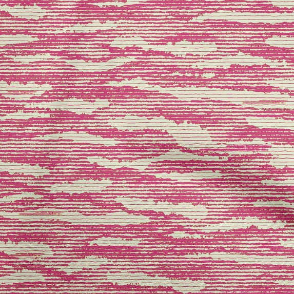 oneOone Cotton Poplin Pink Fabric Abstracts Sewing Material Print Fabric By The Yard 42 Inch Wide-WH