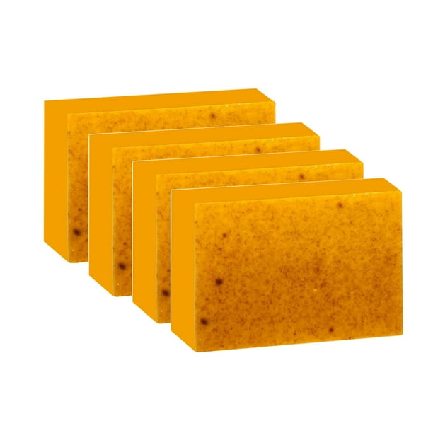 Salud y Belleza, Cuidado Personal, Jabón, Jabones, Jabón de Cúrcuma y Limón, Pastillas de Jabón de Cúrcuma Limpiador, Jabón de Ducha Facial y Corporal, Reafirmante de Poros y Eliminador de Pigmentos,