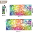 thumbnail image 3 of Coolnut Beach Towels Rainbow Glitter Camping Towels Sparkle Sand Free Beach Towel, 30"x60" Large Beach Towels Quick Dry Bath Travel Towels Pool Yoga Beach Mat for Men Women, 3 of 6