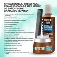 thumbnail image 2 of Kit Mascarilla y Crema para Peinar Chocolate Nefertiti con Keratina y Cacao + Peine Graduado y Gorro de Baño Alfamar Cabello Seco o Dañado Hidratante Nutritivo Control Frizz y Brillo, 2 of 6